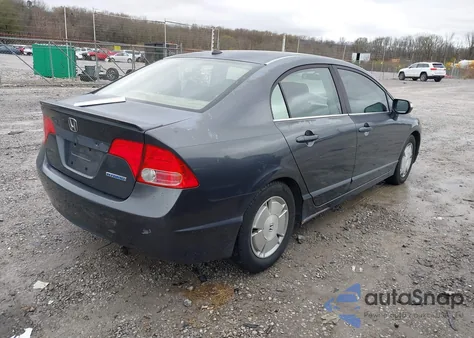 2006 Honda Civic Hybrid from USA, damaged, VIN JHMFA36266S005197